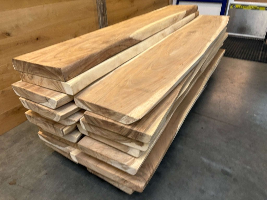 Suar plank massief hout 250cm – 7cm dik boomstamplank, Hout@hameren.nl, Hertog van beijerenstraat 2a, Nieuw, Ophalen of Verzenden