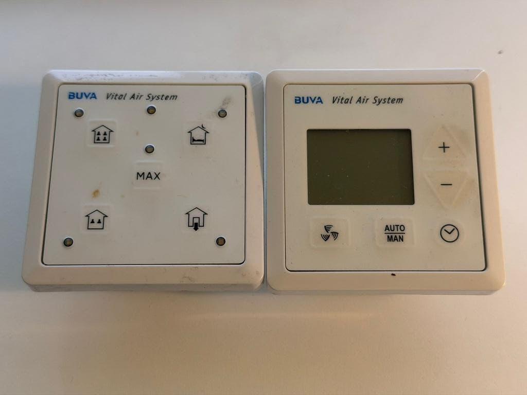 Buva Vital Air System bedieningpanelen, Doe-het-zelf en Verbouw, Ventilatie en Afzuiging, Ophalen of Verzenden, Gebruikt, Afzuiger