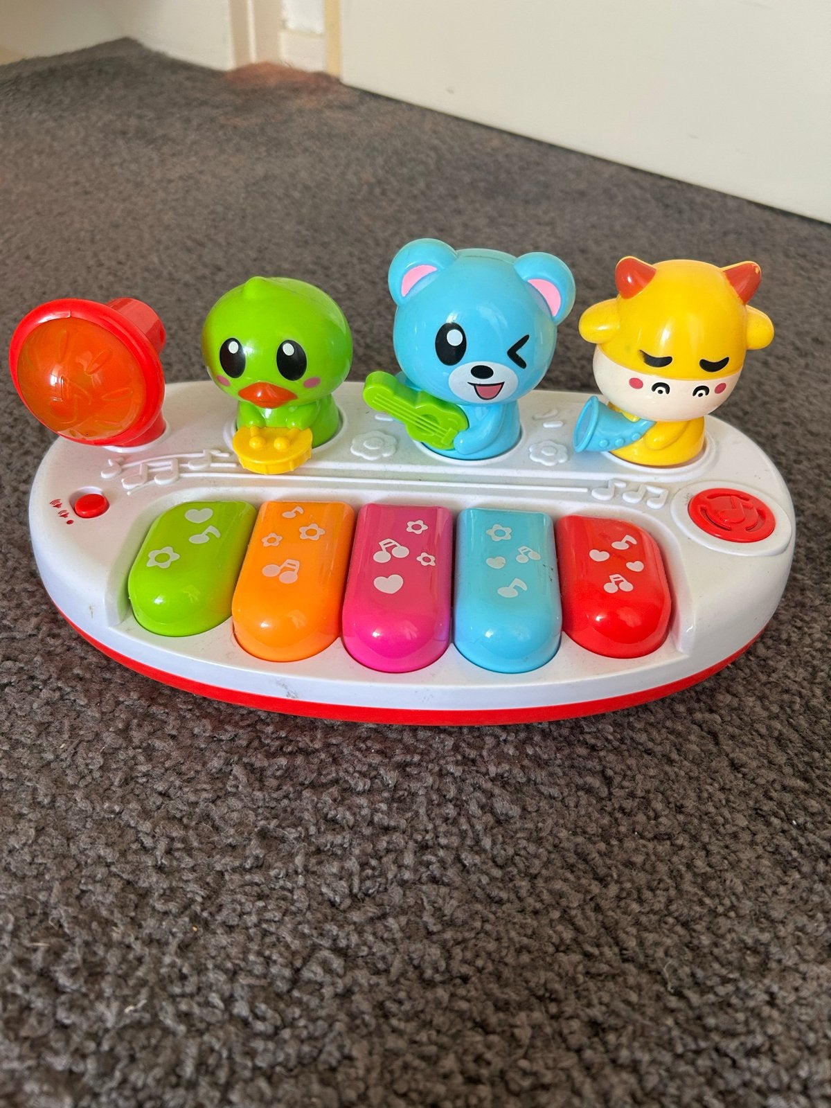 Eerste Piano met Dieren Geluiden en Licht, Kinderen en Baby's, Ophalen, Gebruikt, Overige typen, Met licht