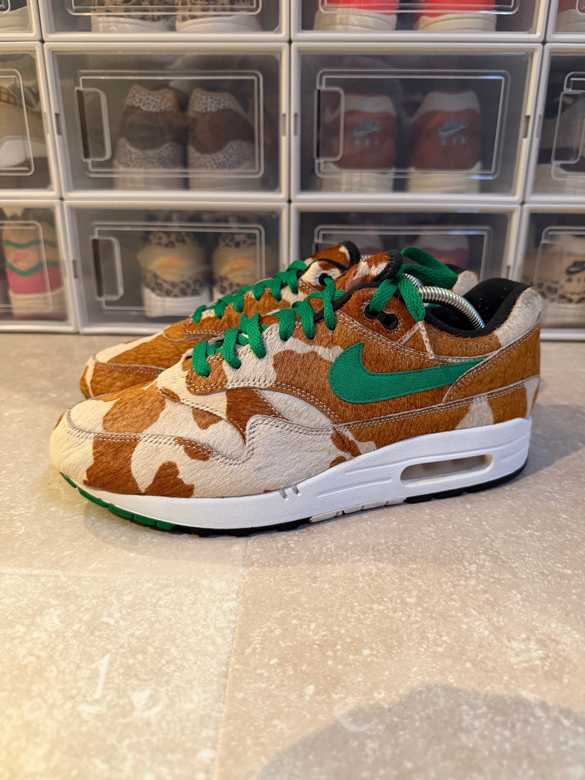 Nike Air Max 1 DLX Atmos Animal 3.0 Giraffe, Ophalen of Verzenden, Zo goed als nieuw, Overige kleuren
