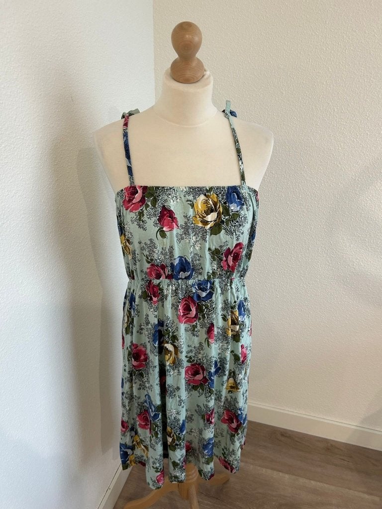 King Louie maat M Gave blauwe zomer jurk 508, Maat 38/40 (M), Blauw, Ophalen of Verzenden, Zo goed als nieuw