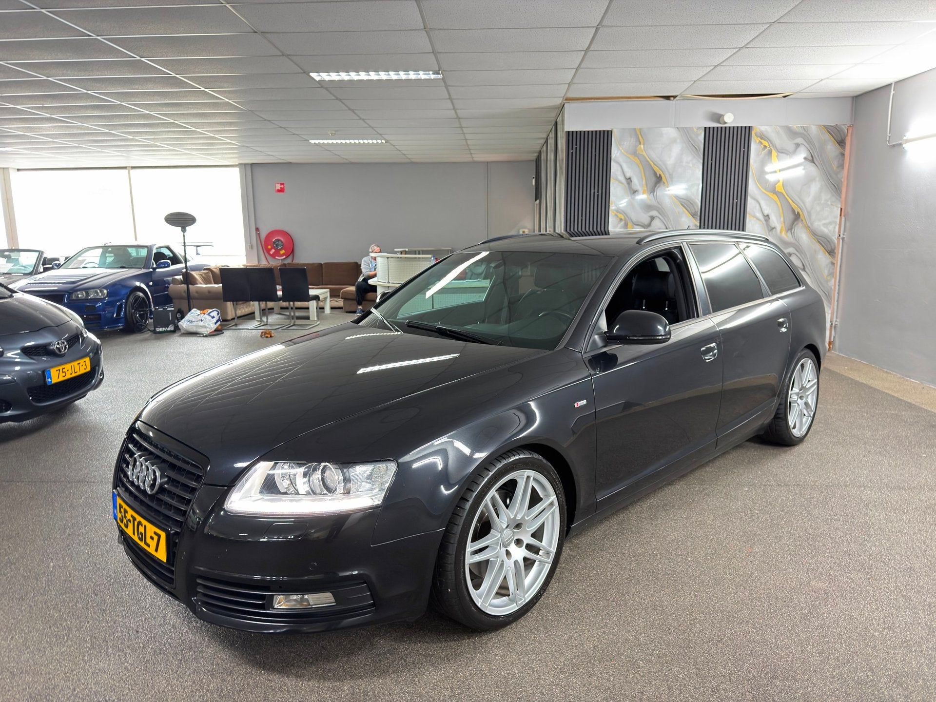 Audi A6 Avant 2.0 TFSI Pro Line S Apk Nieuw,Clima,Cruise,Led, Zwart, 4 cilinders, 1984 cc, Leder en Stof
