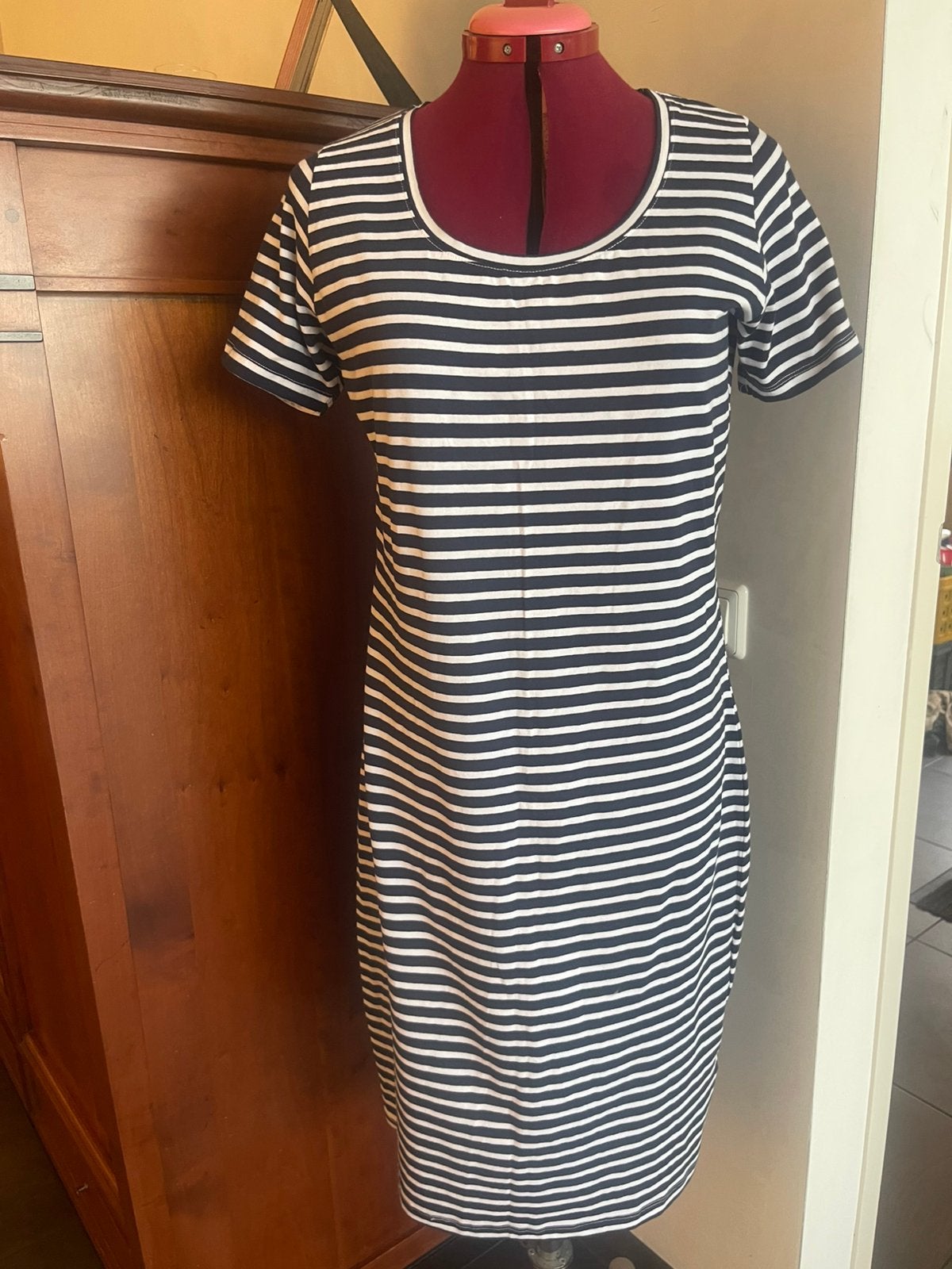Lange zomer jurk maat 44, Blauw, Maat 42/44 (L), Nieuw, Ophalen of Verzenden