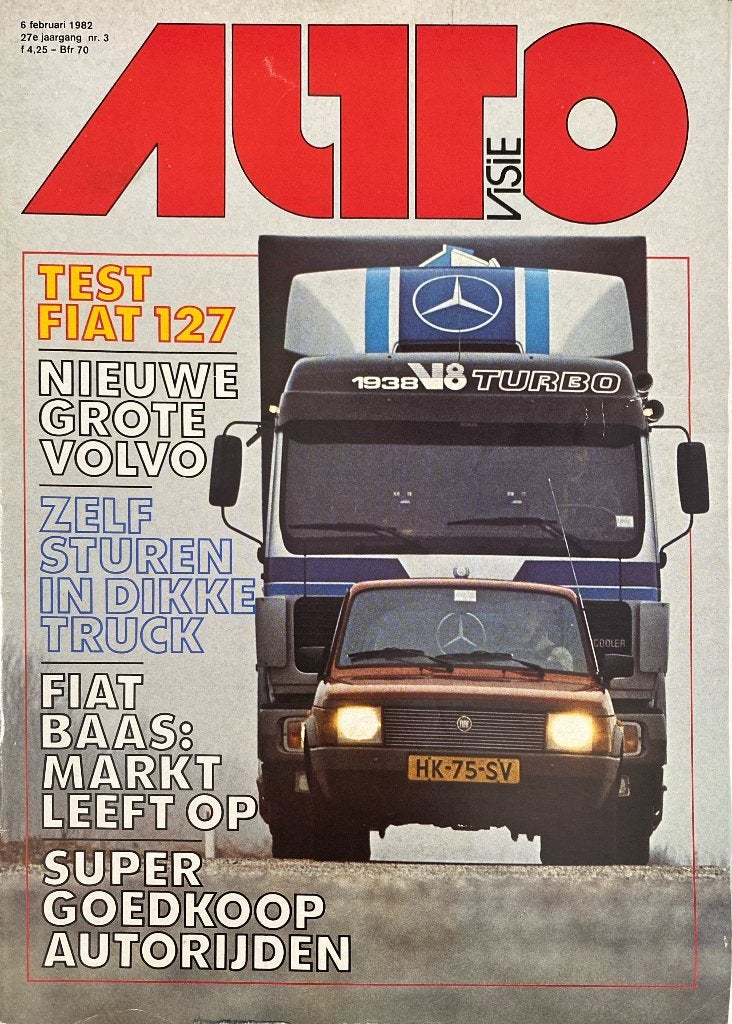 Autovisie Magazine - 6 februari 1982 - Fiat 127 Test, Algemeen, Ophalen of Verzenden, Onbekend, Gelezen