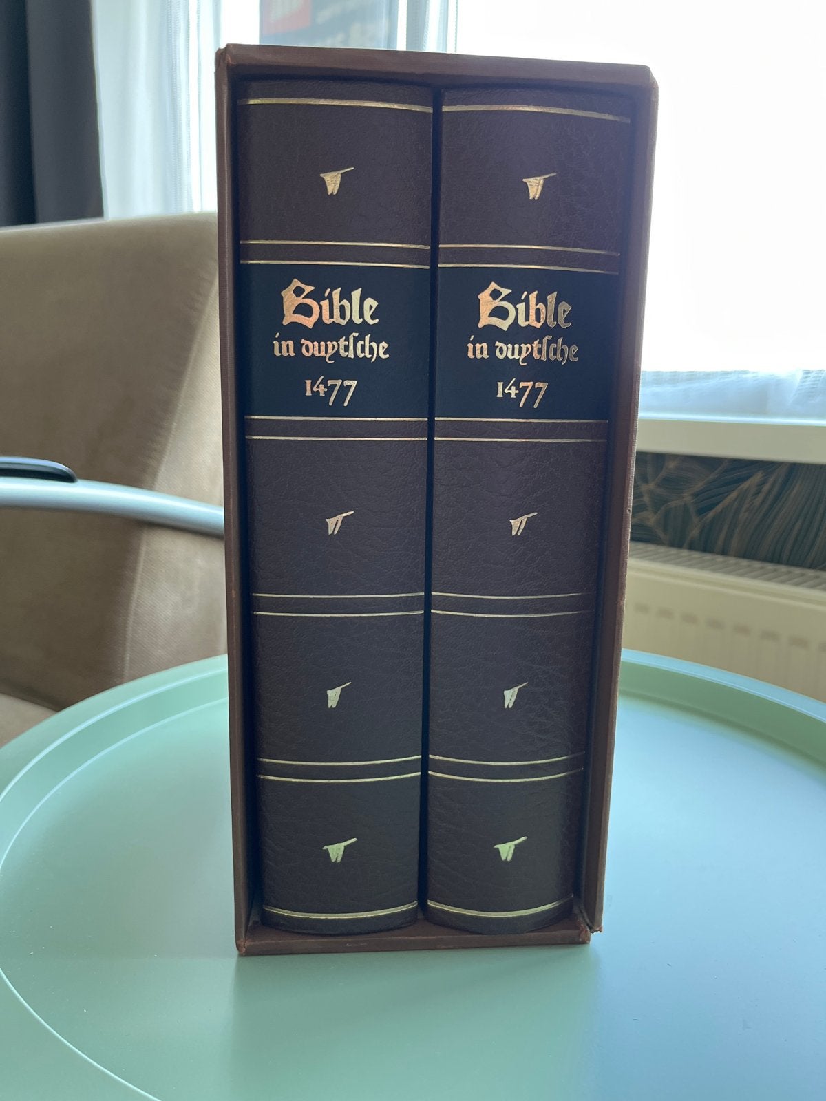 Delftse Bijbel in Dütsche 1477 -  (2 delen), Ophalen of Verzenden