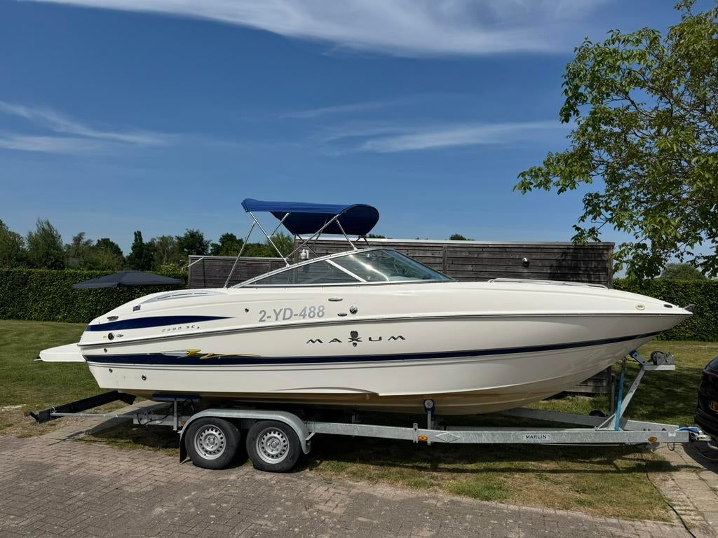 Maxum 2400 SC3 MerCruiser6.2LV8 320PK 2004- vaarklaar!, Ophalen, Gebruikt, Binnenboordmotor, 6 meter of meer