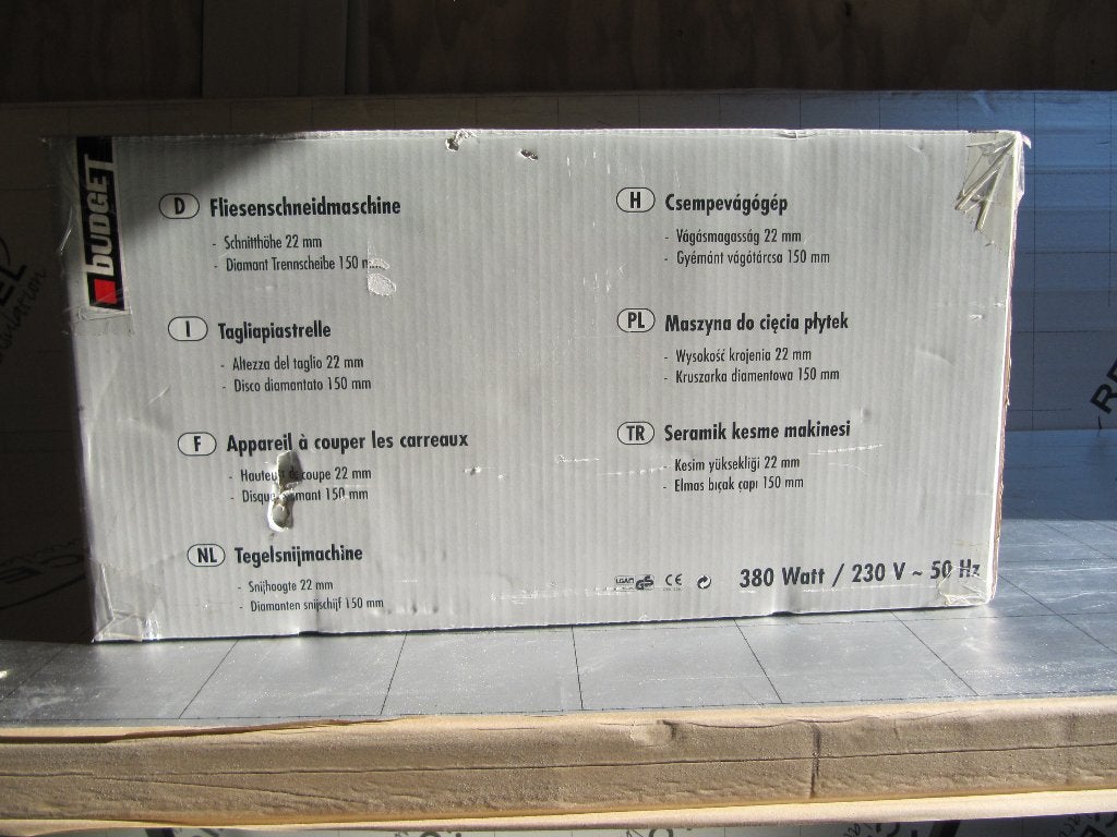 tegelzaagmachine, Doe-het-zelf en Verbouw, Ophalen, 60 cm of meer, Gebruikt, Minder dan 5 m²