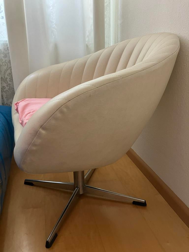 Draaifauteuil uit de jaren 60, Ophalen, Gebruikt, Minder dan 75 cm, 75 tot 100 cm