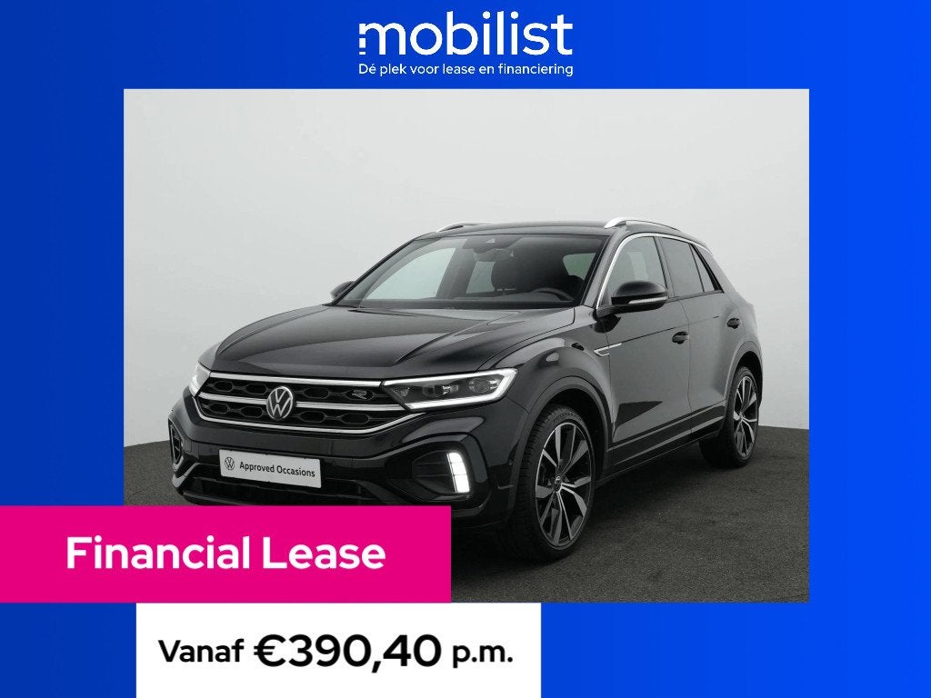Volkswagen T-Roc 1.5 TSI 150pk R-Line (bj 2022, automaat), 15 km/l, 4 cilinders, 150 pk, Zwart