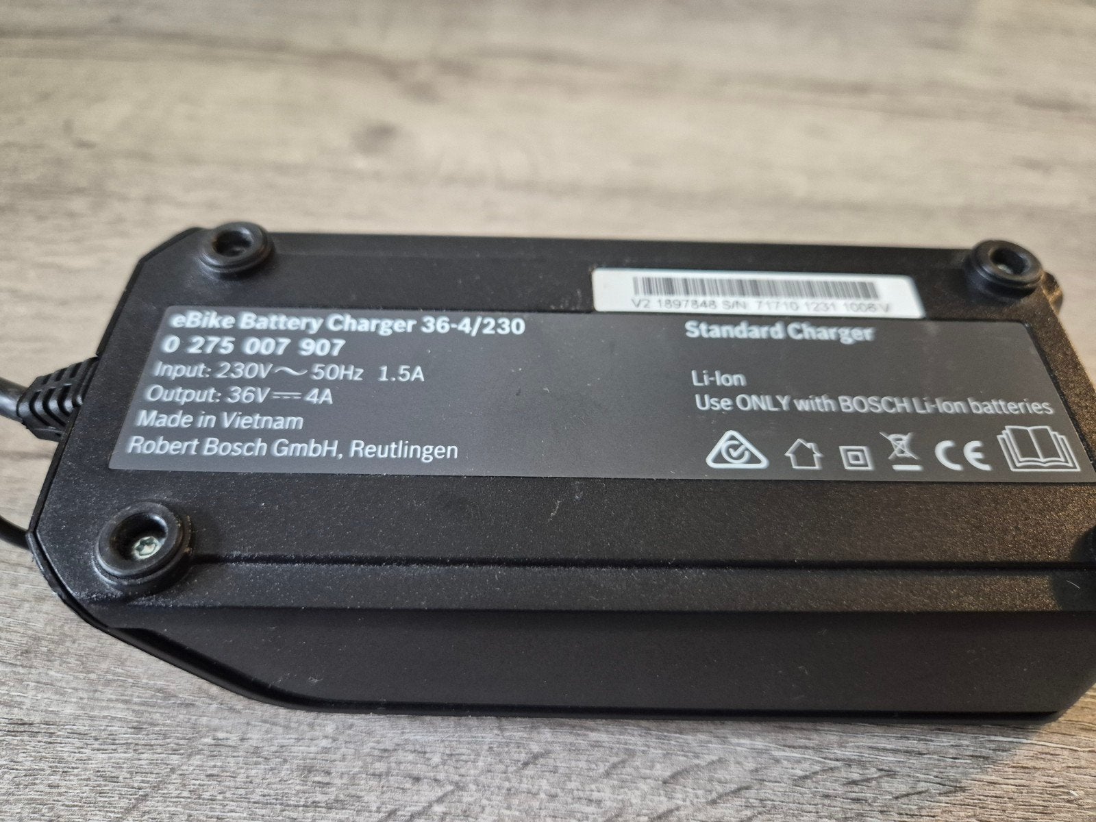 Bosch eBike Acculader 36V-4A Standaard Lader, Ophalen of Verzenden, Gebruikt