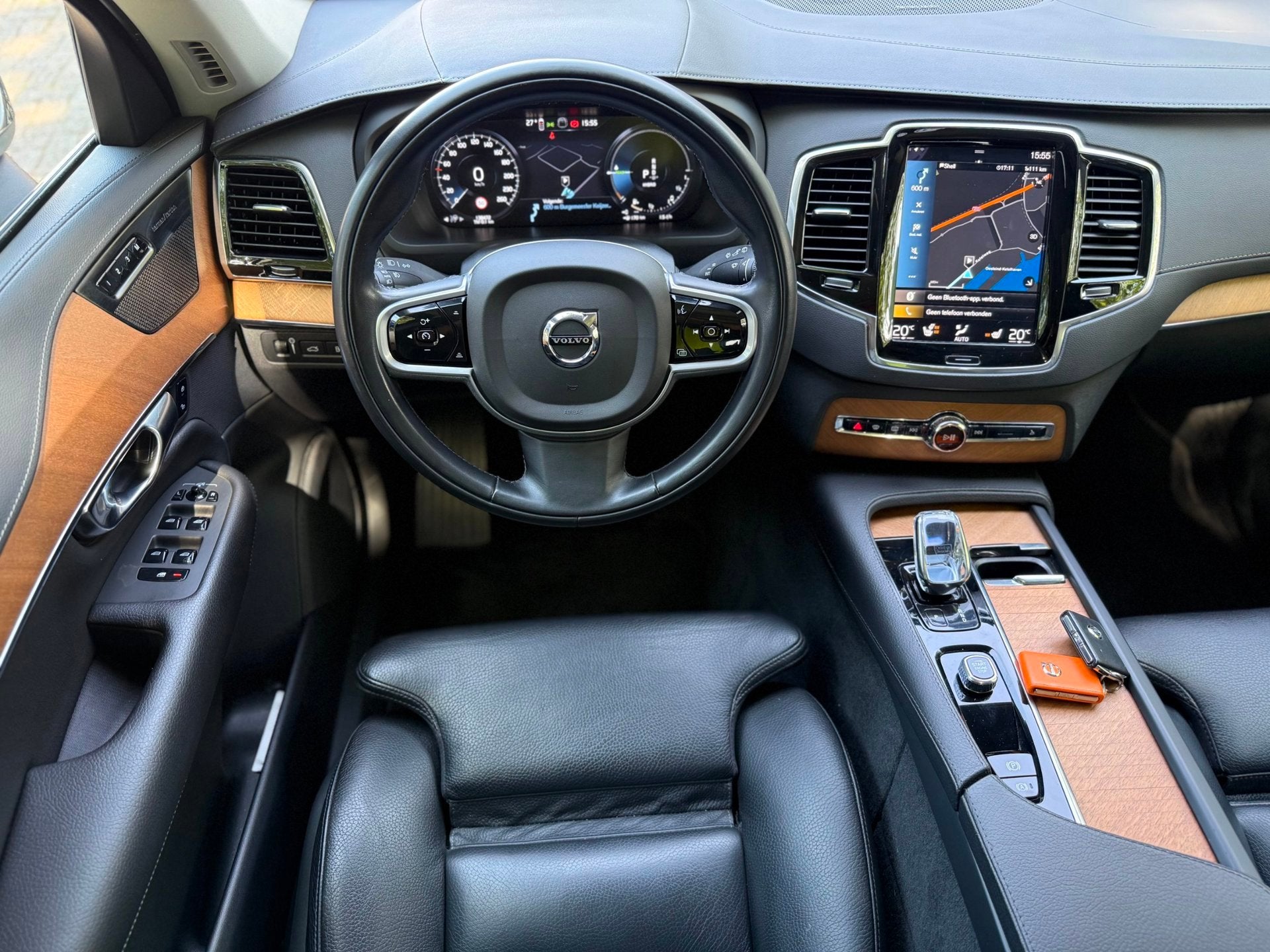 Volvo XC90 2.0 T8 Recharge AWD Plug in Hybrid Dealer onderho, Gebruikt, 4 cilinders, 1969 cc, 7 stoelen