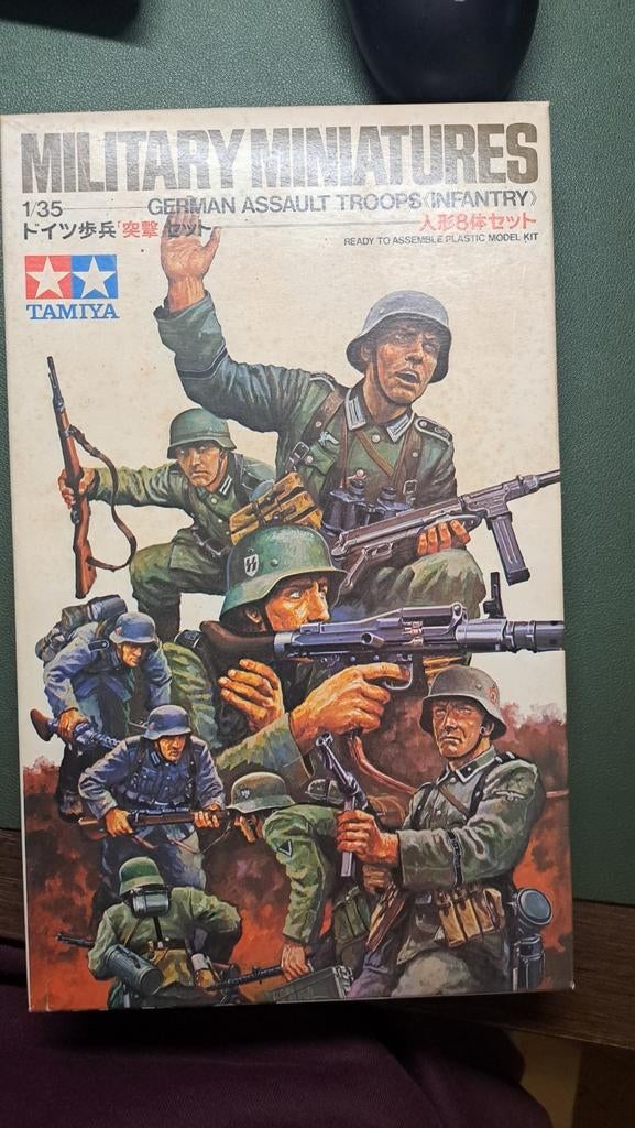 Tamiya german assault troops infantry, Ophalen of Verzenden, Nieuw, 1:35 tot 1:50