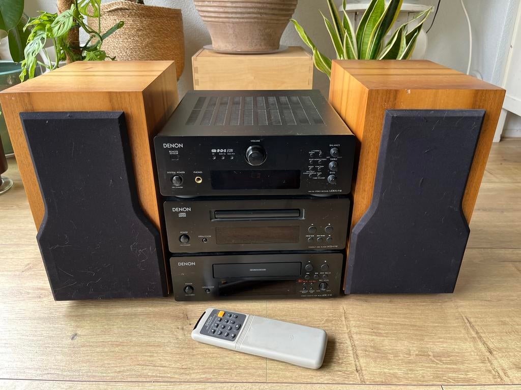 Complete Denon F10 Stereo + Chario Hiper 1000 luidsprekers, Ophalen, Gebruikt, Denon, Tuner of Radio