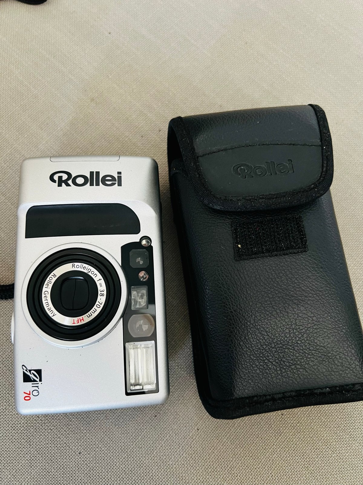 Rollei Prego 70 compact camera met tasje, Audio, Tv en Foto, Fotocamera's Analoog, Ophalen of Verzenden, Gebruikt, Compact, Overige Merken