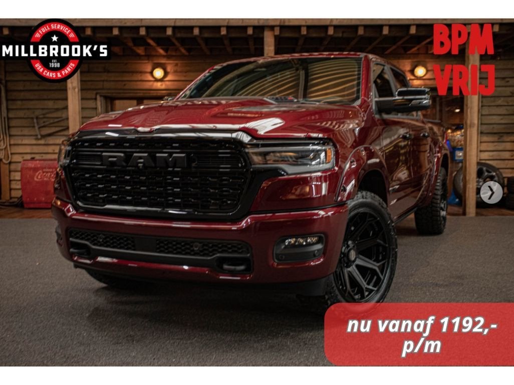 Dodge Ram 1500 limited H/O 540PK wide body Rambox, Massagest, Automaat, 2993 cc, Automatische klimaatregeling, Bedrijf