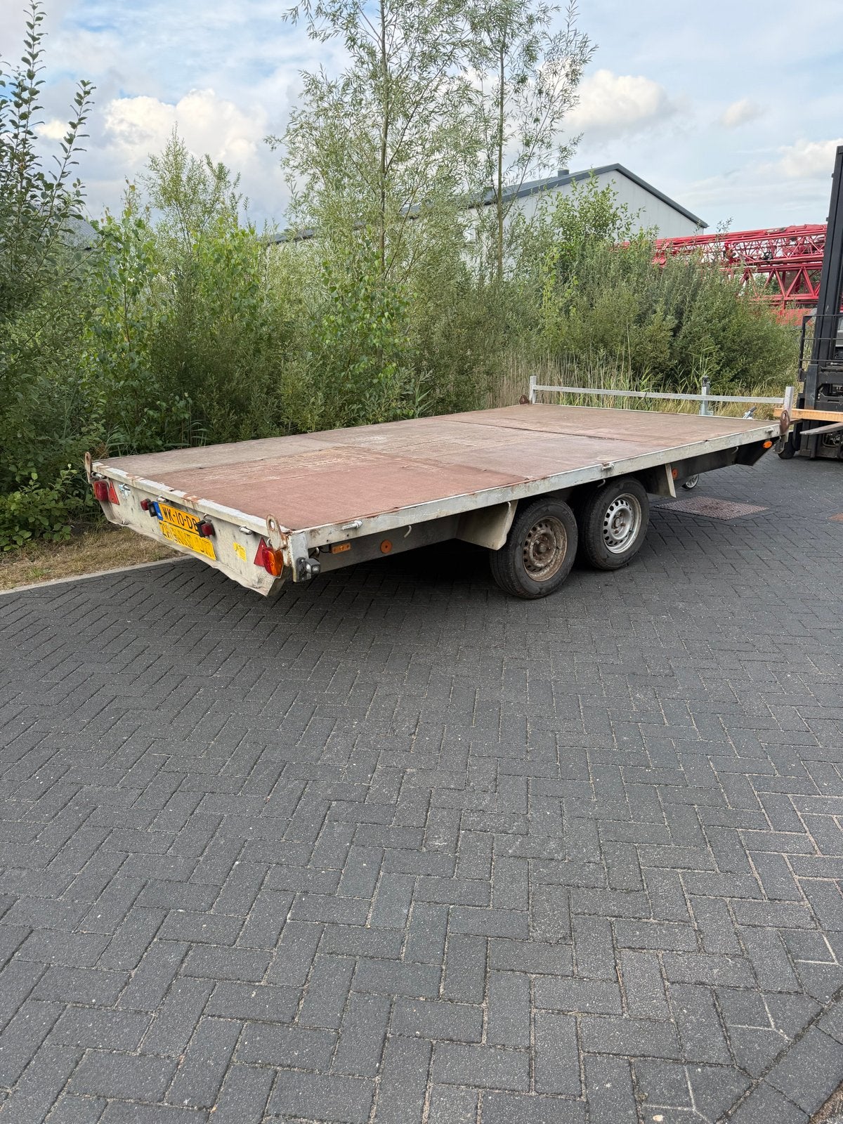 Robuuste platte aanhanger - Ideaal voor diverse transporten, Ophalen, Gebruikt
