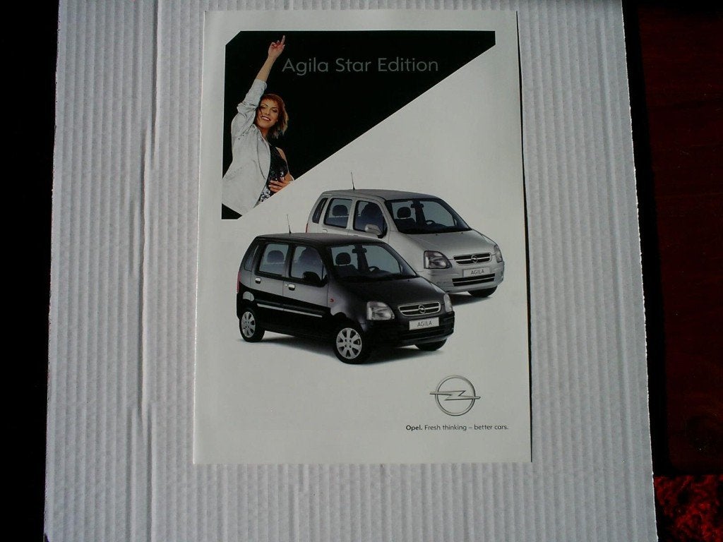 Opel Agila Star Edition 9 / 2002 4 pag., Verzenden, Zo goed als nieuw, Opel