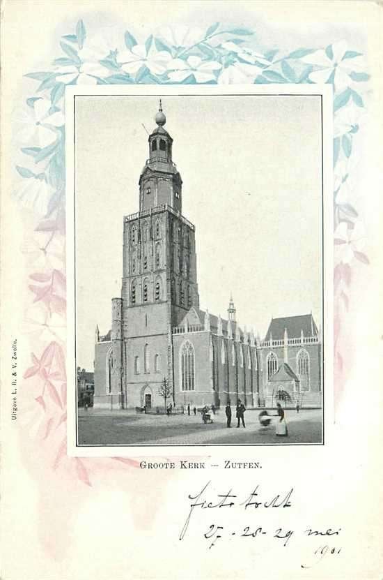 380-939-043 Zutphen Groote Kerk, Verzenden, Voor 1920, Gelderland