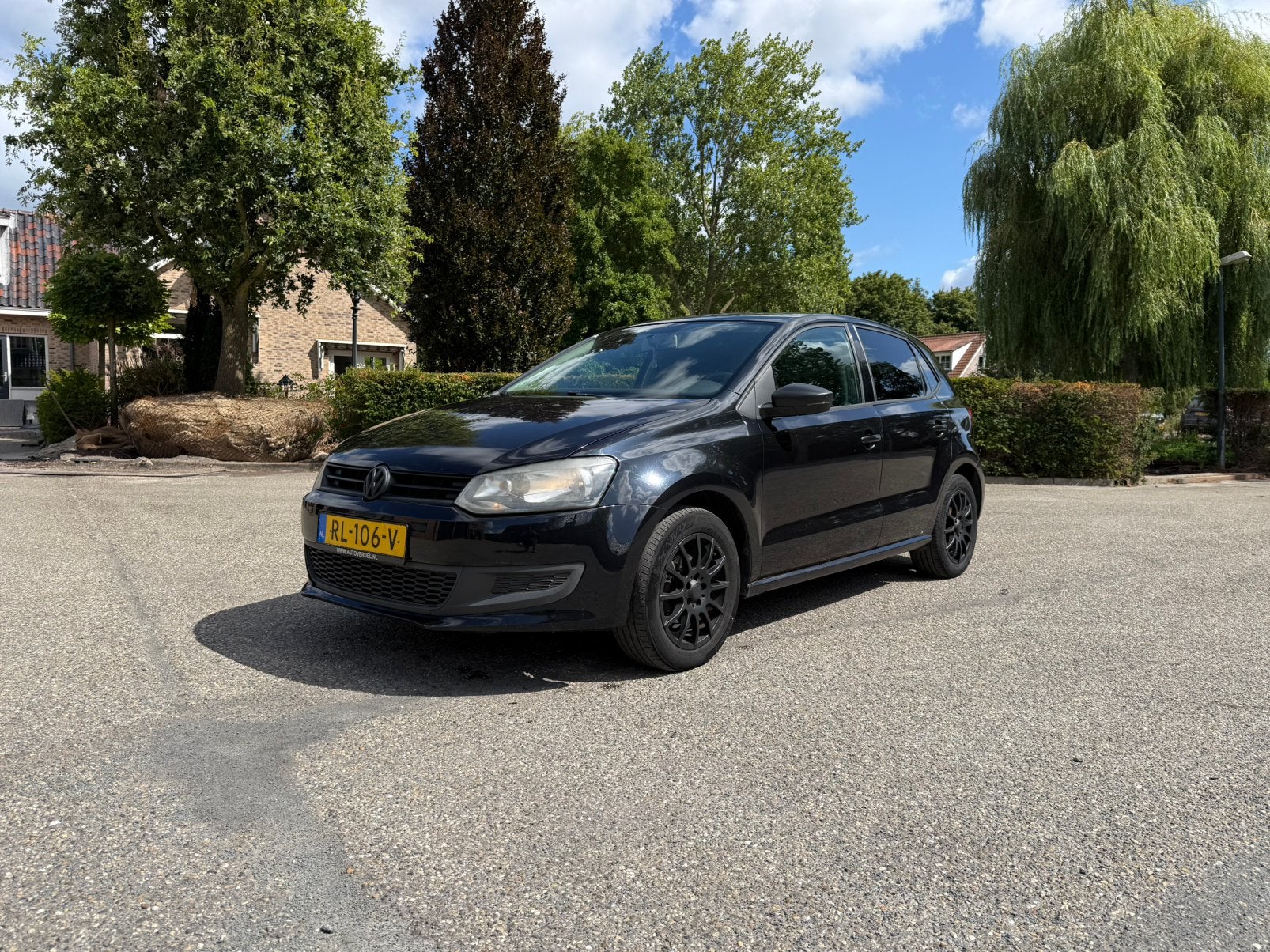 Volkswagen Polo 1.2 51KW 2009 Zwart, Voorwielaandrijving, 967 kg, 40 €/maand, 1198 cc