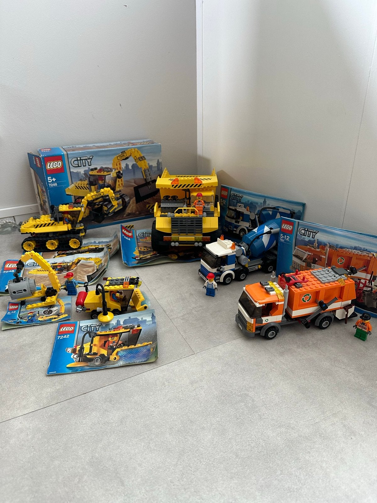 Lego City sets: Straatveegmachine, Graafmachine, Kiepwagen,, Kinderen en Baby's, Speelgoed | Duplo en Lego, Lego, Ophalen of Verzenden