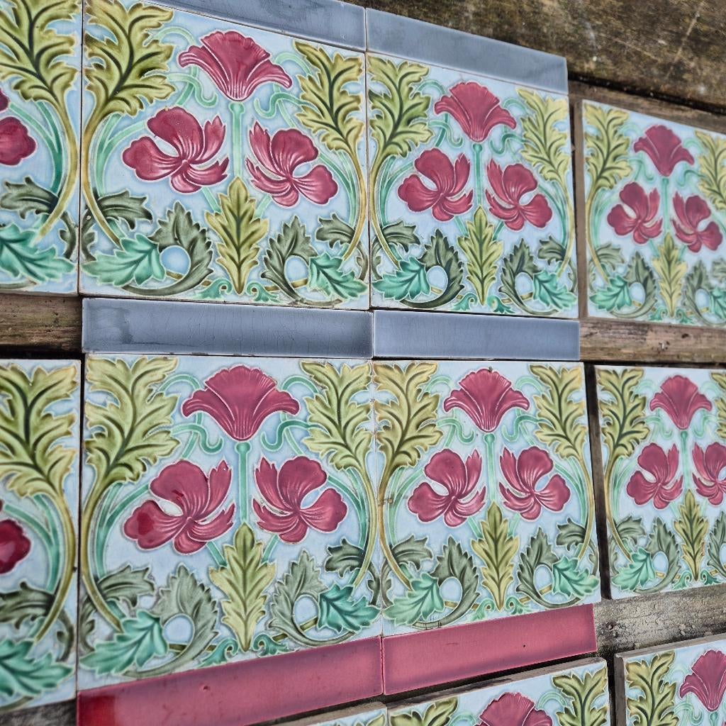 Unieke voorraad art nouveau / art deco wandtegels 1900-1930, Ophalen