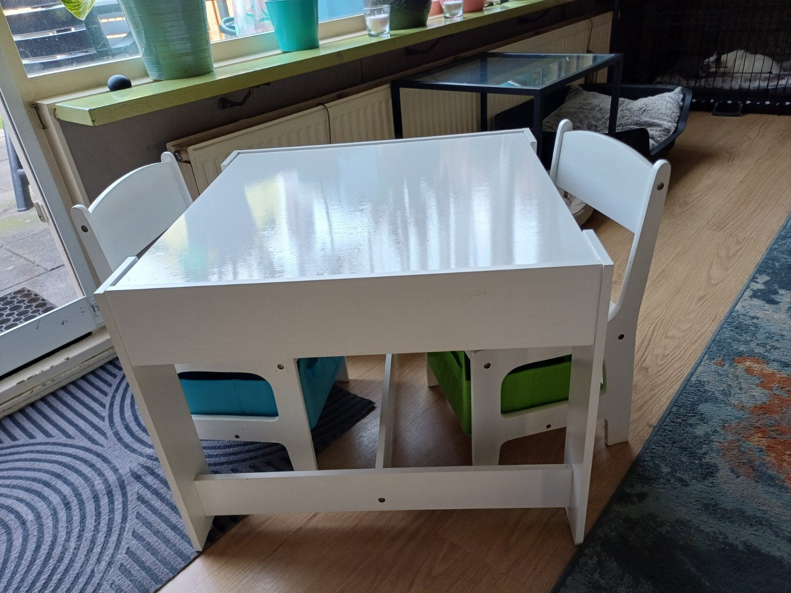 Kinder speeltafel met Lego/Duplo bouwplaten en stoeltjes, Kinderen en Baby's, Kinderkamer | Tafels en Stoelen, Ophalen