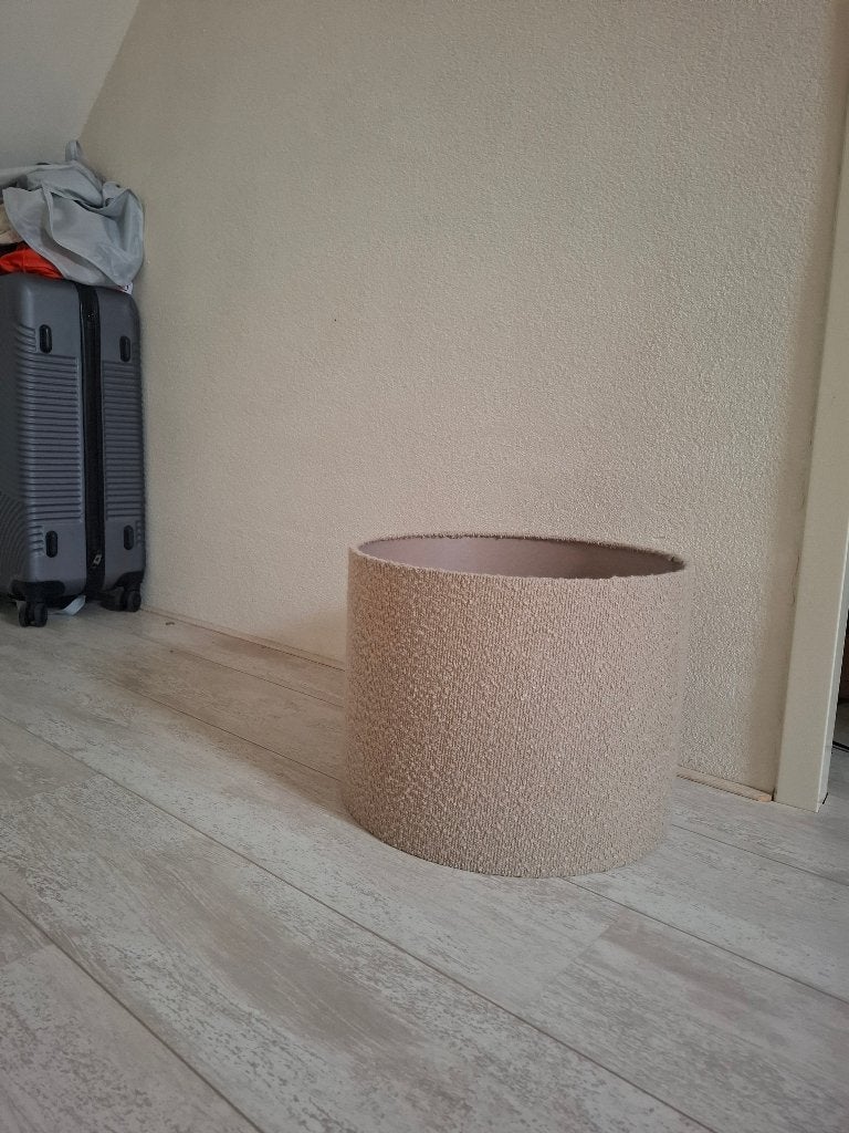 Lanpenkap, Ophalen, Tafellamp, Beige, Rond