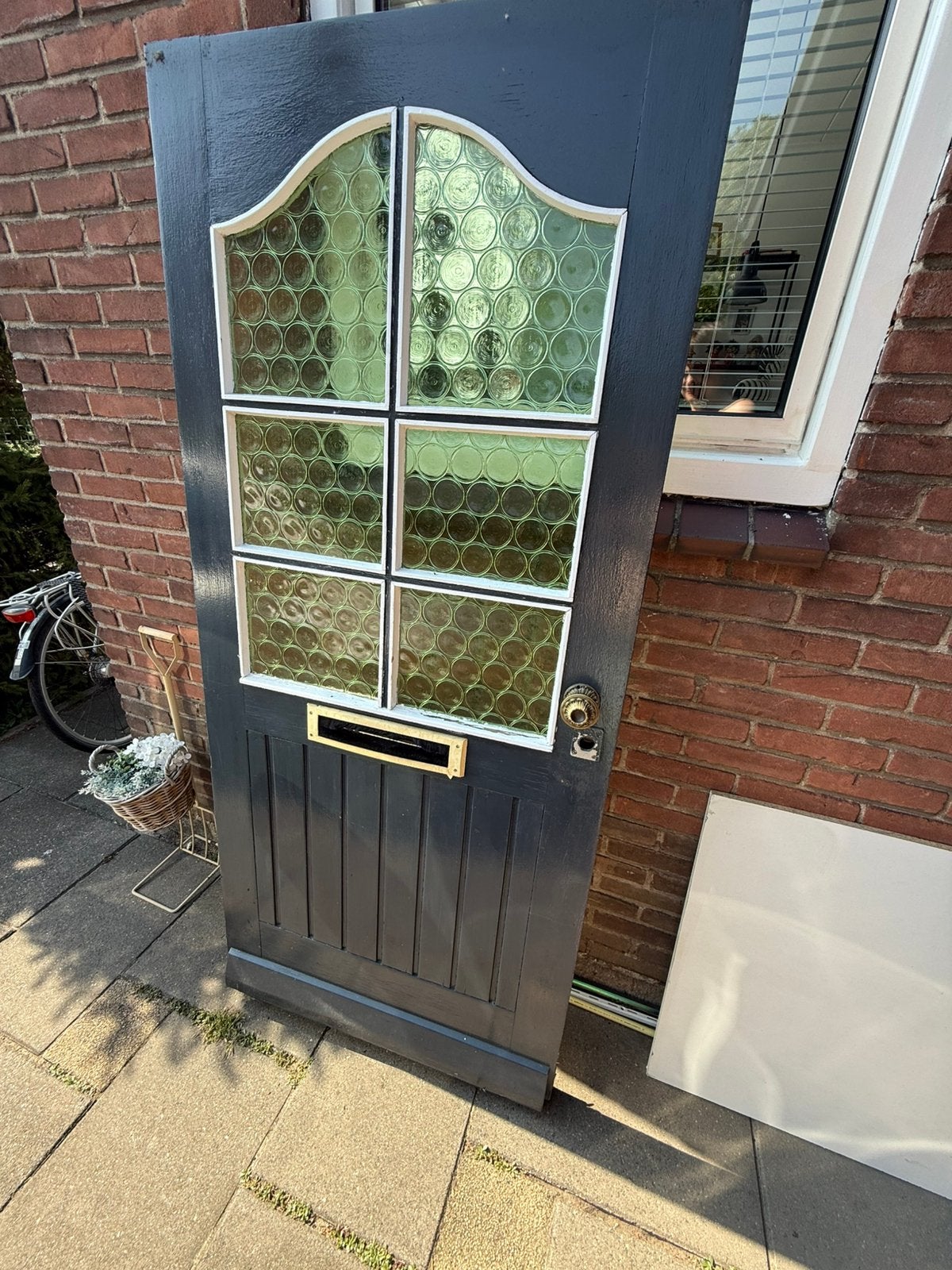 Hardhouten deur, Ophalen, Gebruikt, 80 tot 100 cm, Minder dan 200 cm