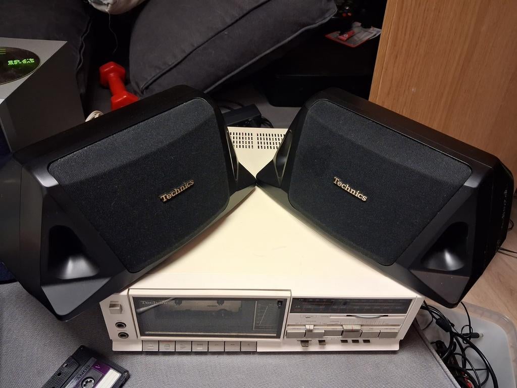 2x Technics Speakers SB-PC12 (100W per speaker), Ophalen of Verzenden, Gebruikt, Front, Rear of Stereo speakers, Overige merken
