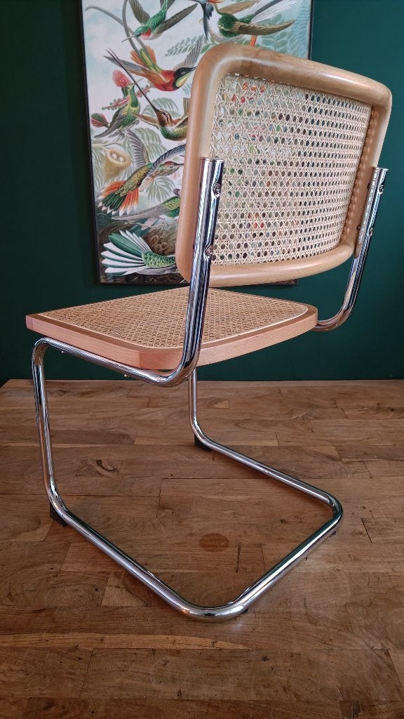 16x Thonet stijl Cesca Breuer buisstoel zwart rotan webbing, Overige kleuren, Hout, Nieuw, Ophalen of Verzenden