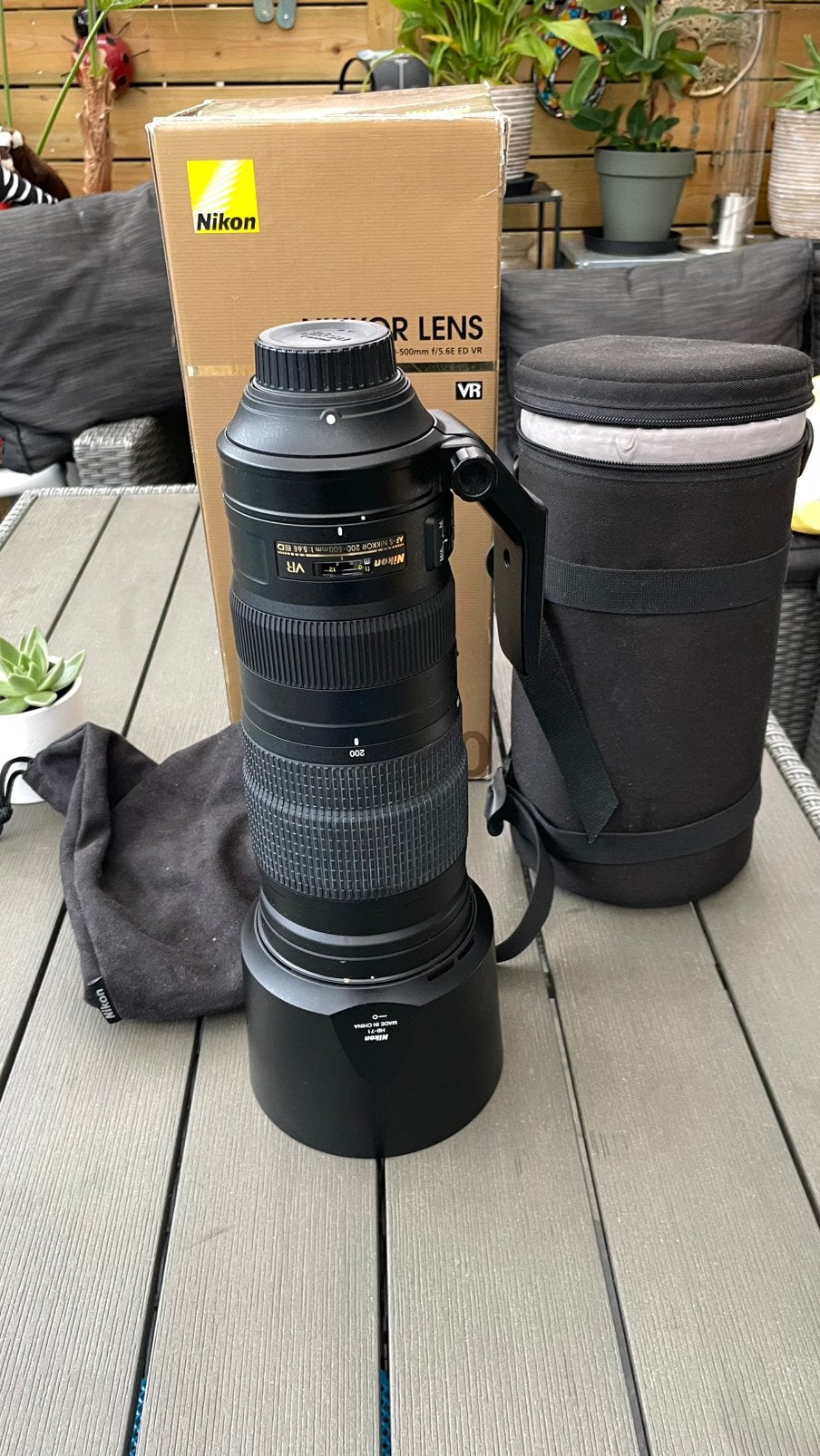 Te koop Nikon 200-500mm f5.6, Ophalen, Gebruikt, Telelens