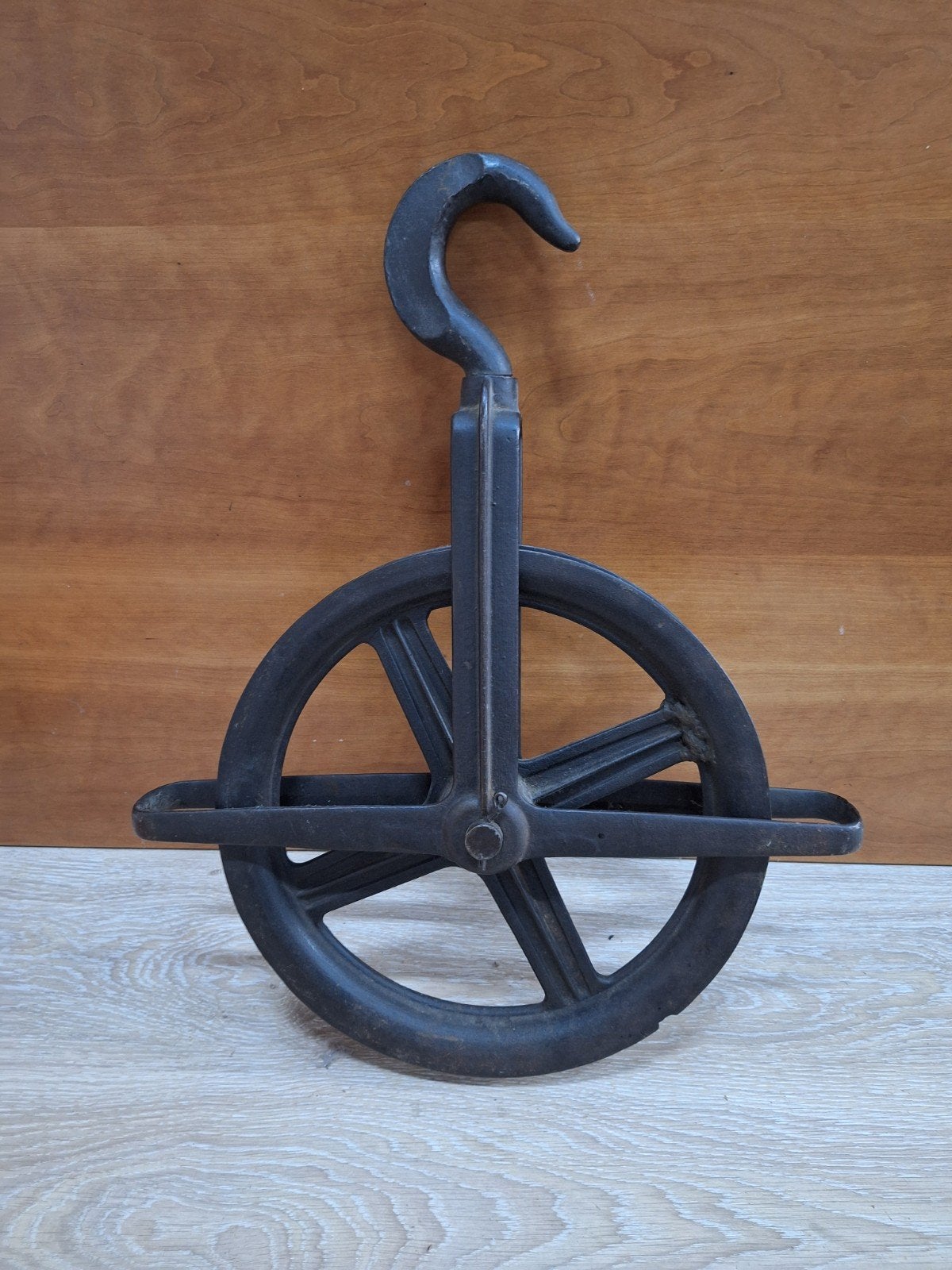 Antieke Katrol met Prachtig Patina - Diameter 40cm, Ophalen of Verzenden