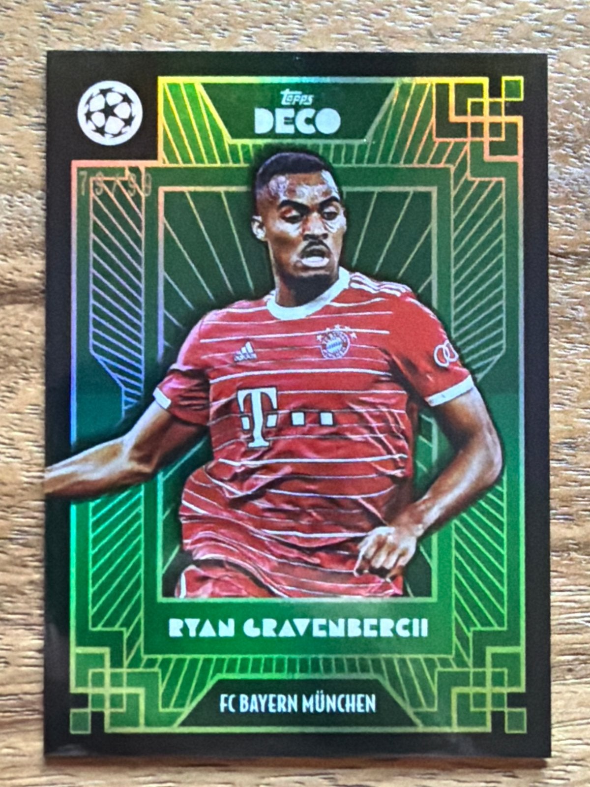 Topps Deco Ryan Gravenberch FC Bayern München Spelerskaart, Ophalen of Verzenden, Zo goed als nieuw, Buitenlandse clubs, Spelerskaart