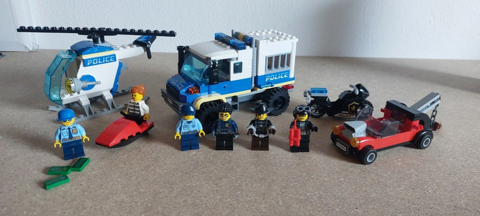 Lego City 60276 Politie Transport met helikopter, Inclusief instructies, Lego, Ophalen of Verzenden, Complete set