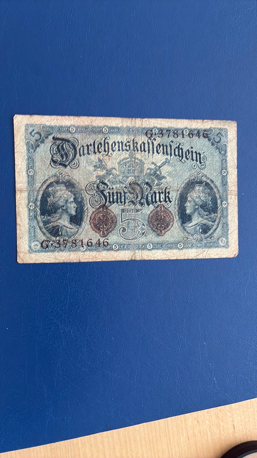 Duitsland 5 mark 1914, Postzegels en Munten, Bankbiljetten | Europa | Niet-Eurobiljetten, Ophalen of Verzenden, Duitsland