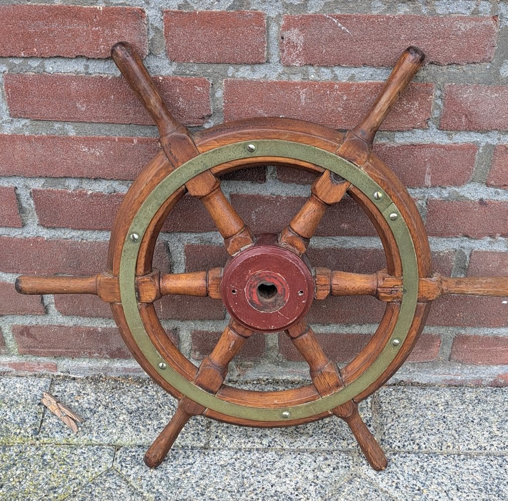 een stuurwiel van hout, Watersport en Boten, Accessoires en Onderhoud, Ophalen, Gebruikt, Overige typen