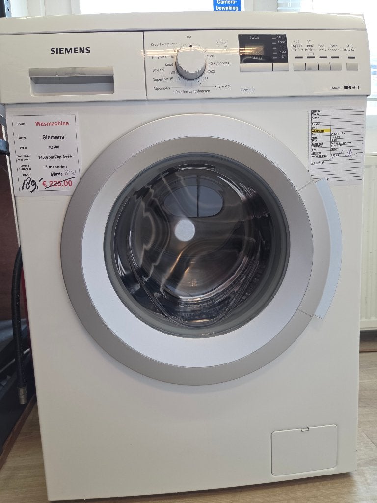 wasmachine - Siemens - 7kg - A+++ AFGEPRIJSD!, Witgoed en Apparatuur, Wasmachines, Ophalen, Duitsland, Refurbished, Voorlader