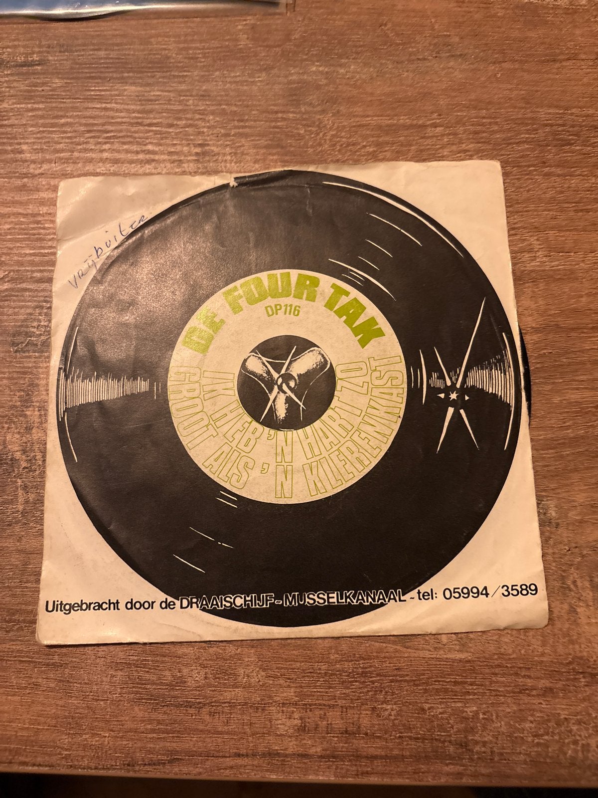 De Four Tak - Ik Heb 'n Hart Zo Groot Als 'n Klerenkast, Gebruikt, 7 inch, Ophalen of Verzenden, EP