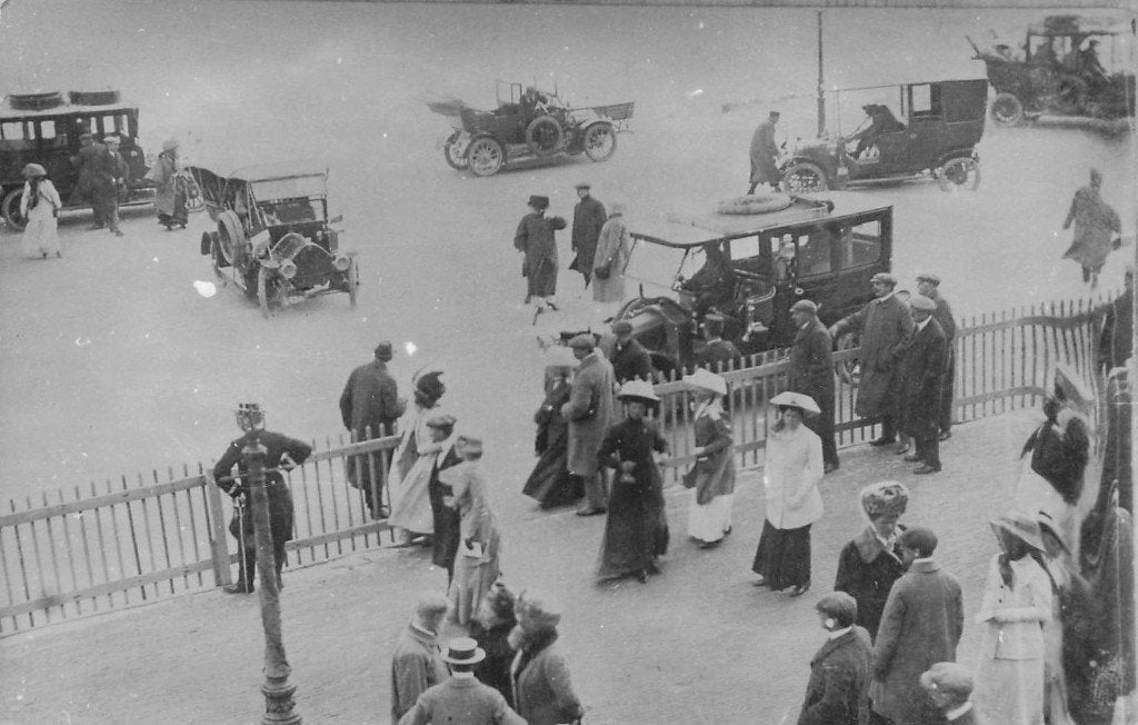 JP328 Fotokaart Vlissingen Tocht KNAC Old Timer Auto 1910, Verzamelen, Verzenden, Voor 1920, Ongelopen, Zeeland