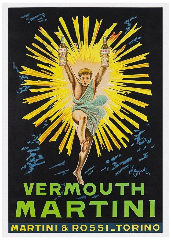 Leonetto Cappiello Grote Kunst Poster Martini Art Deco ., Verzenden