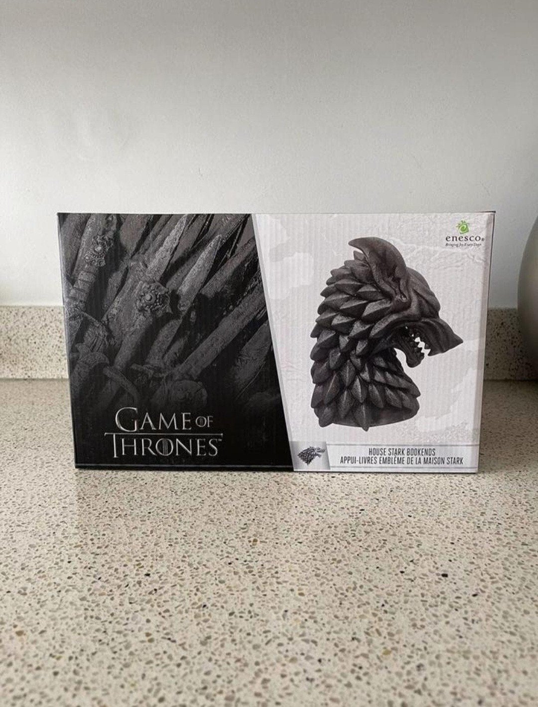 Nieuw Game of Thrones House Stark boekensteun/beelden, Ophalen of Verzenden, Nieuw, Minder dan 50 cm, Schilderij