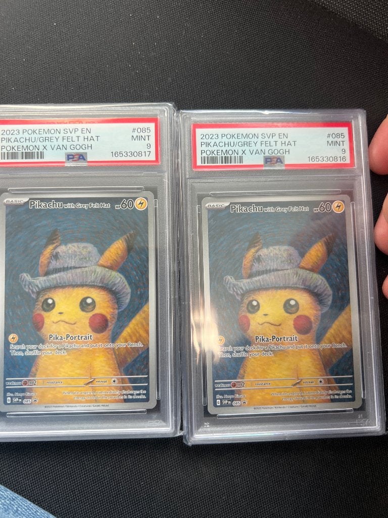 Van Gogh Pikachu PSA9, Ophalen, Nieuw, Losse kaart