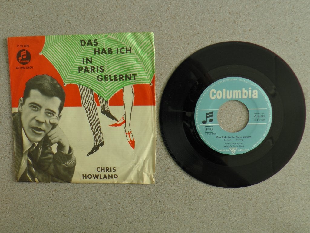 Chris Howland - Das hab ich in Paris gelernt VINYL SINGLE, Gebruikt, 7 inch, Pop, Fotohoes