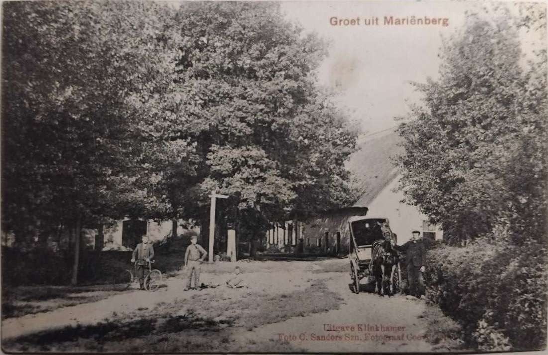 Fotokaart Mariënberg Overijssel - Foto C. Sanders 1908, Ophalen of Verzenden, Voor 1920, Gelopen, Overijssel
