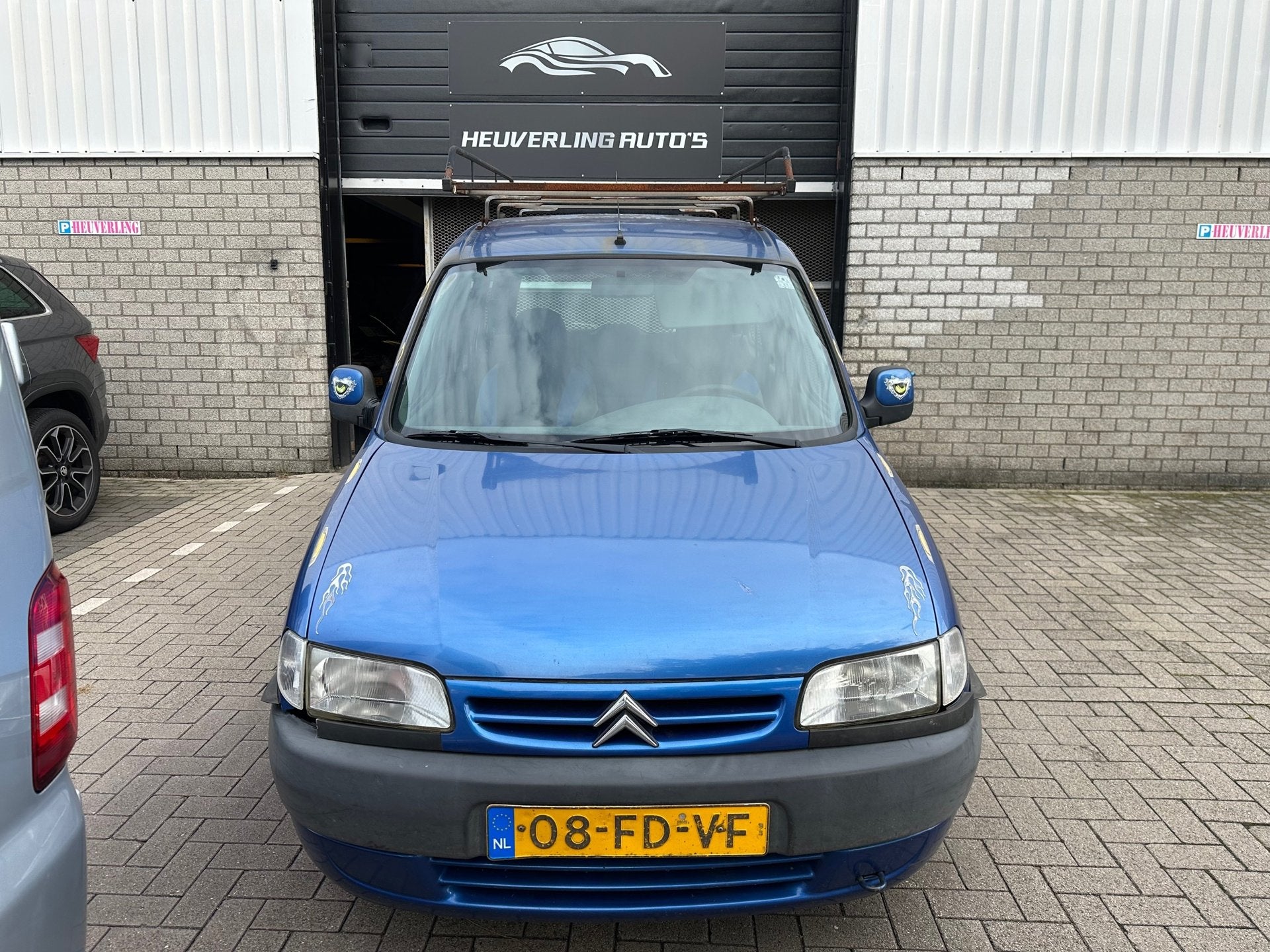 Citroen Berlingo 1.4i Multispace | DUBBEL CABINE | ZO MEENEM, Auto's, Stof, Zwart, 4 cilinders, Blauw