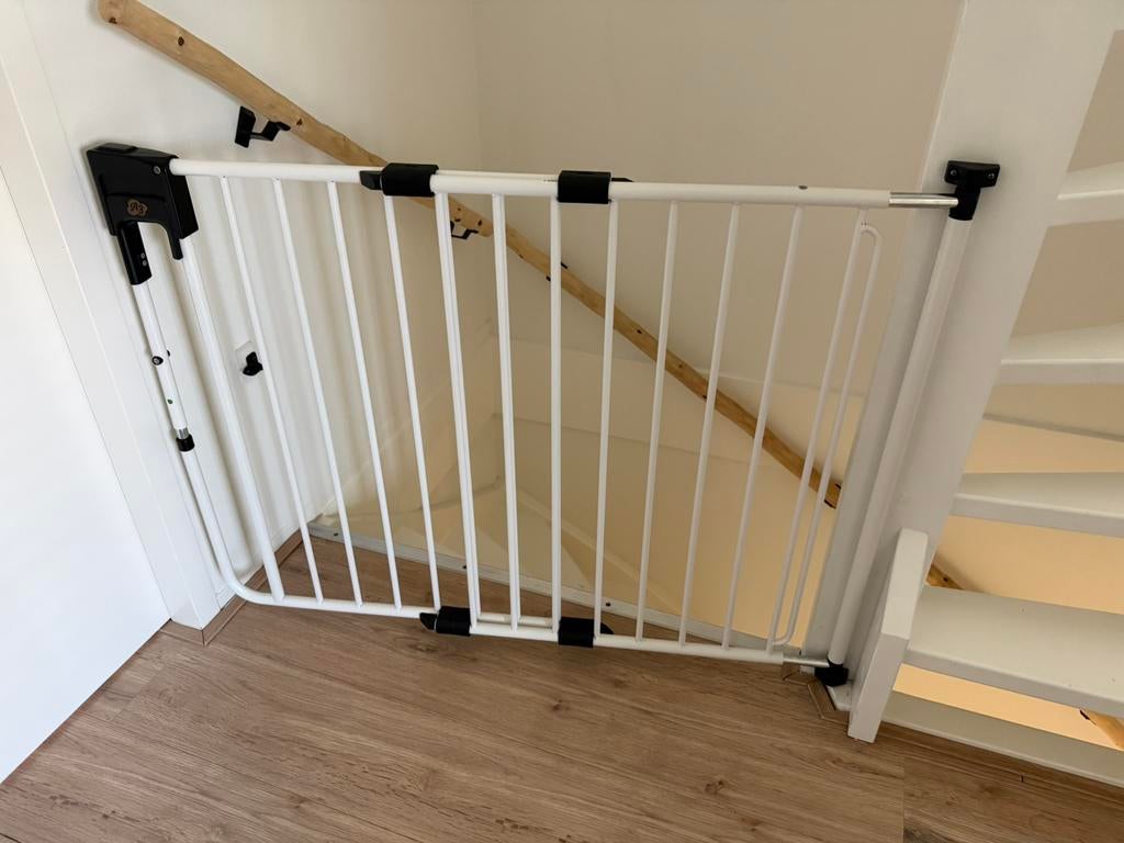 fenss - SafetyDoor traphek wit, Gebruikt, Ophalen of Verzenden, 115 cm of meer, Metaal of IJzer