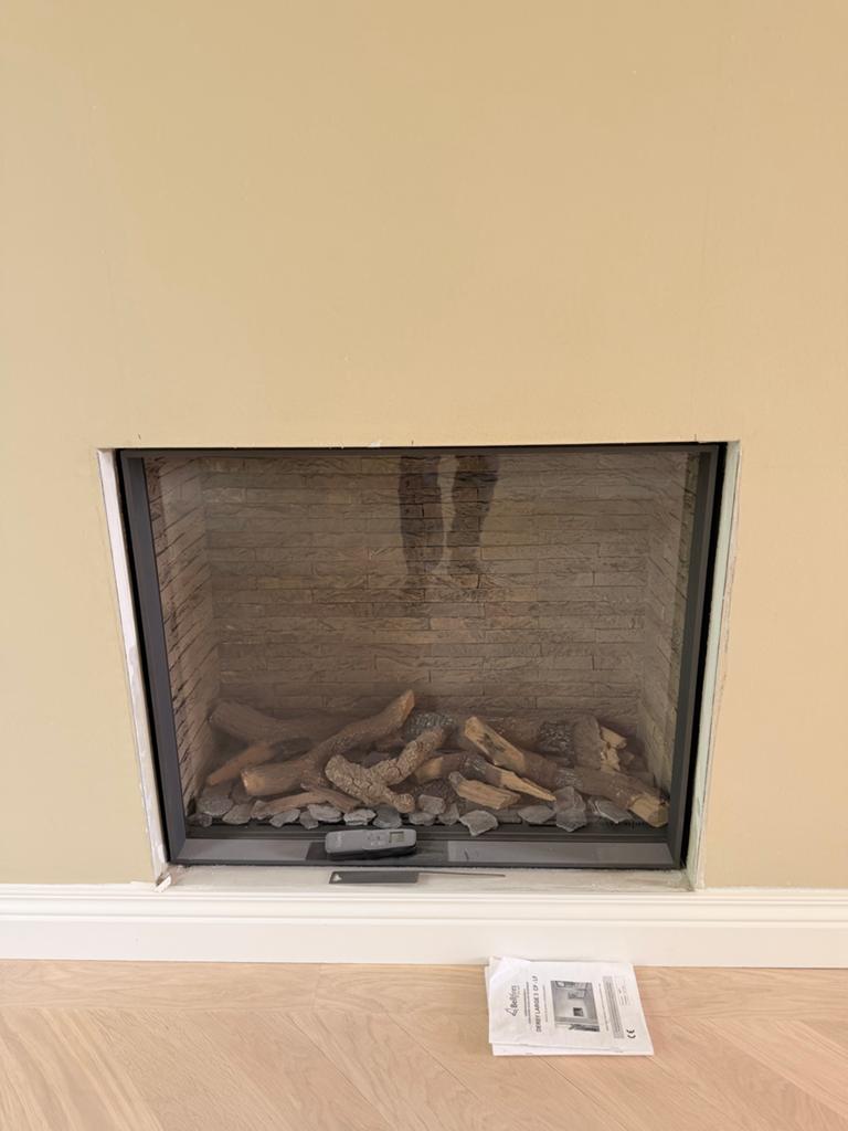 Bellfires Derby Large 3 Gashaard met Afstandsbediening, Huis en Inrichting, Haarden, Ophalen, Gebruikt, Inbouwhaard, Gashaard