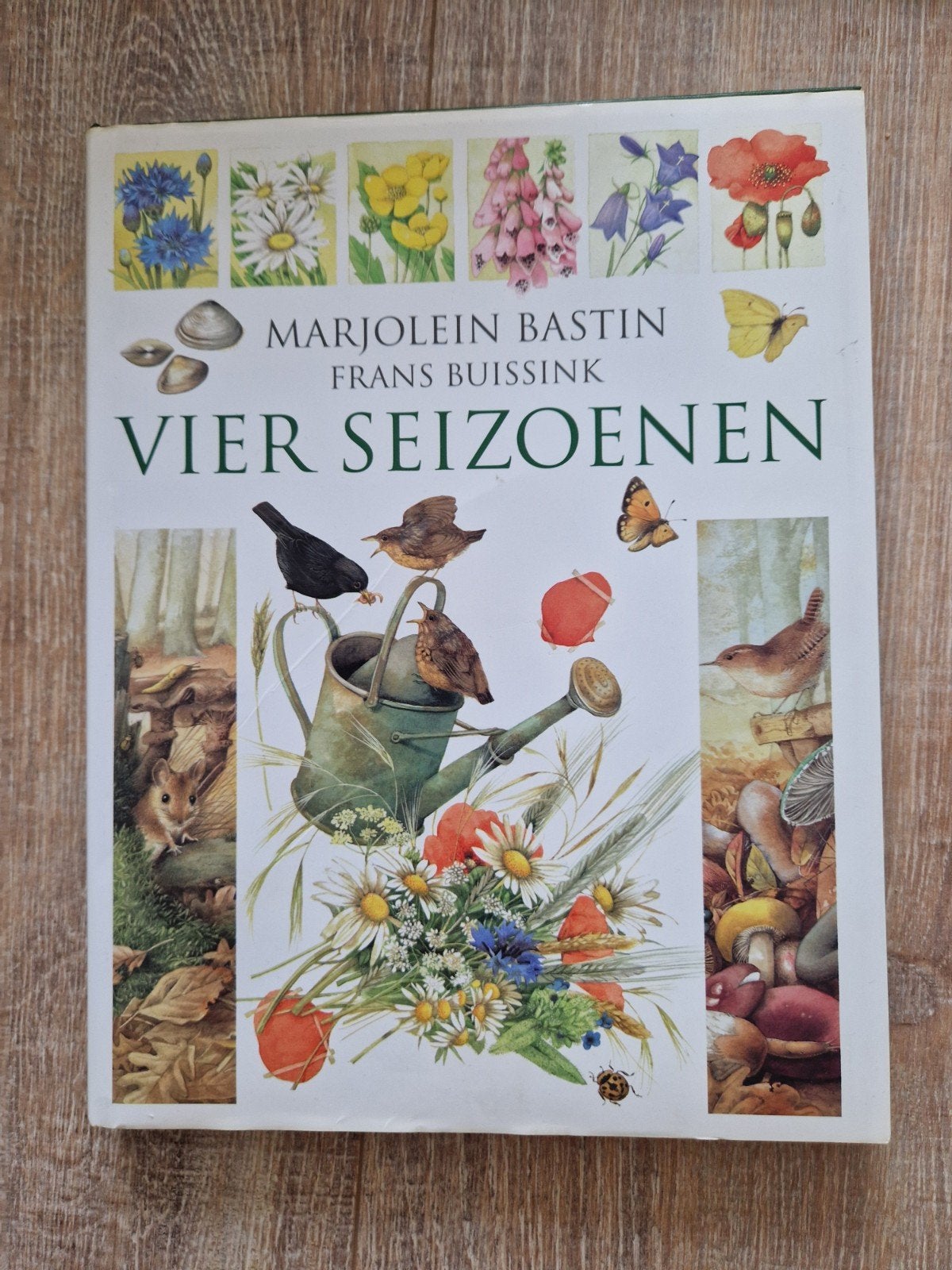 Marjolein Bastin - Vier Seizoenen (Natuurboek), Ophalen of Verzenden, Zo goed als nieuw, Natuur algemeen, Marjolein Bastin, Frans Buissink