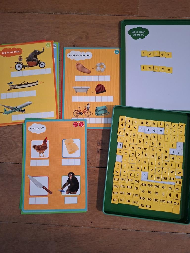 Leuk leren lezen, Letter bingo en Squla Flits quiz, Ophalen of Verzenden