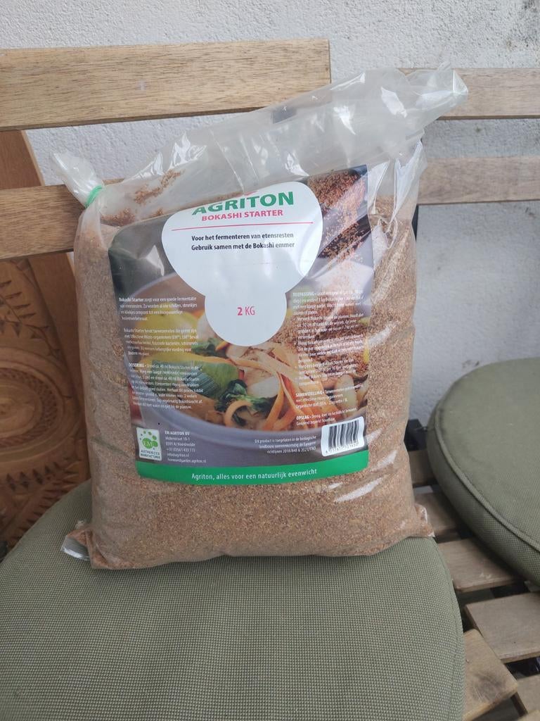 Agriton bokashi starter, Ophalen, Tuinaarde